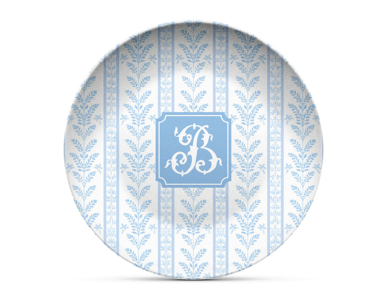 Blue Sea Fern Shatterproof Plate