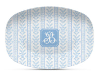 Blue Sea Fern Shatterproof Platter