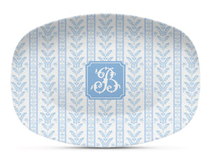 Blue Sea Fern Shatterproof Platter