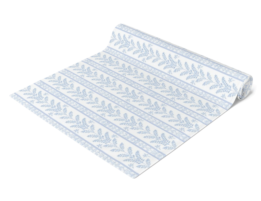 Blue Sea Fern Table Runner