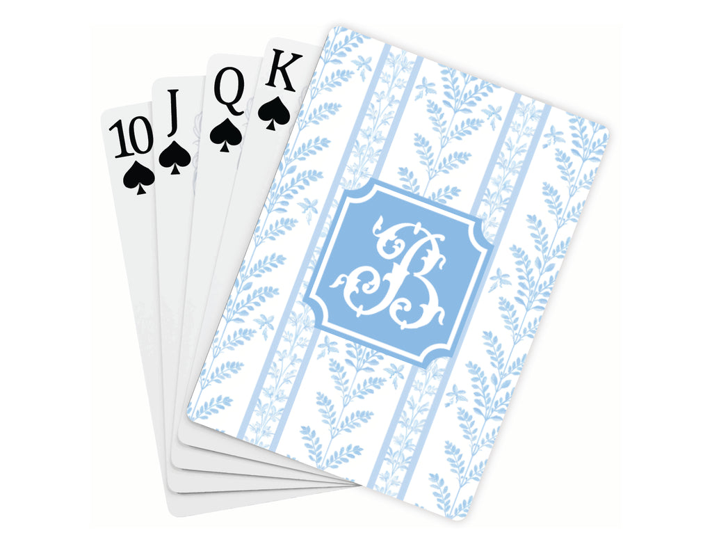 Blue Sea Fern Playing Card Deck