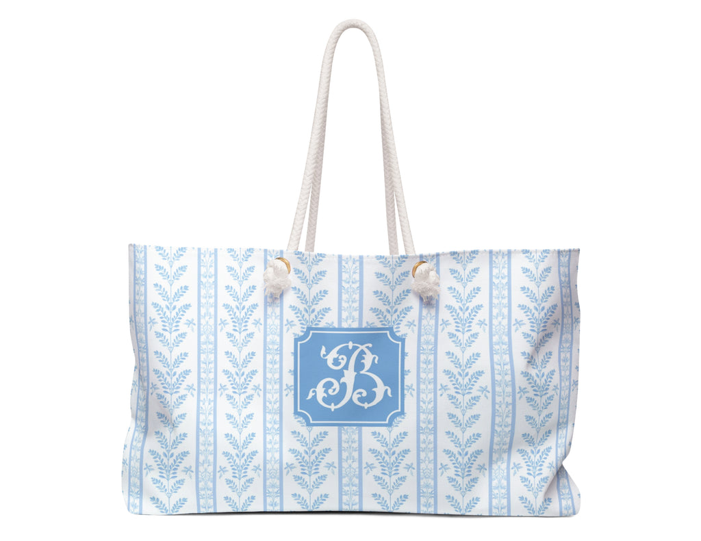 Blue Sea Fern Weekender Tote
