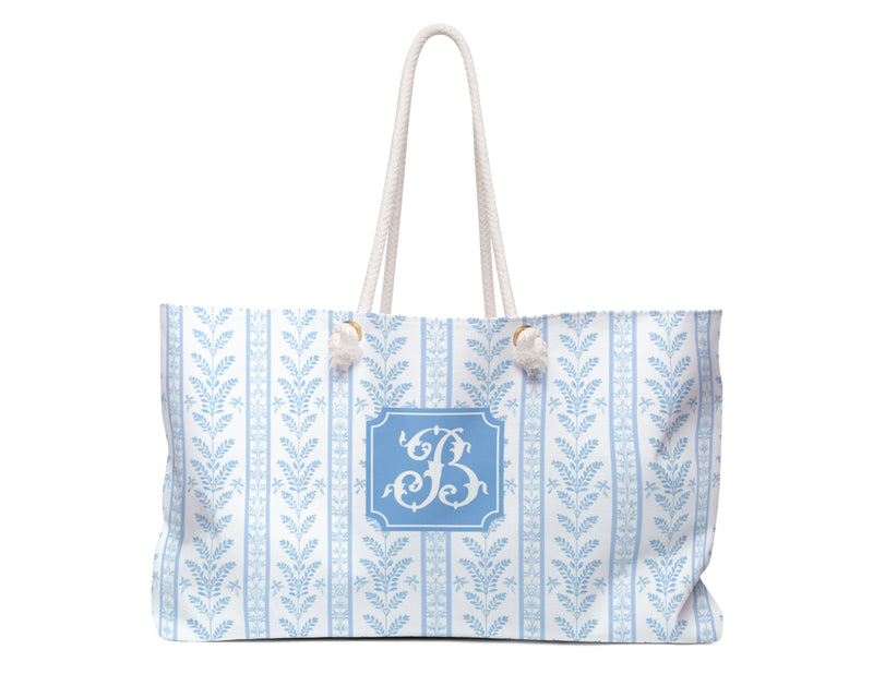 Blue Sea Fern Weekender Tote