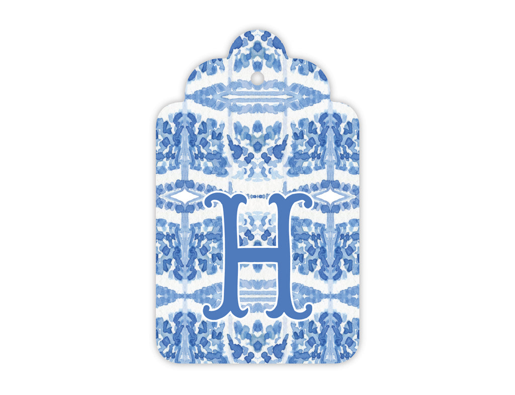 Blue Chinoiserie Watercolor Gift Tags, Set of 20