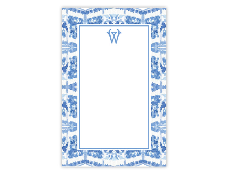 Blue Chinoiserie Watercolor Notepad