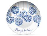 Blue Chinoiserie Baubles Shatterproof Plate