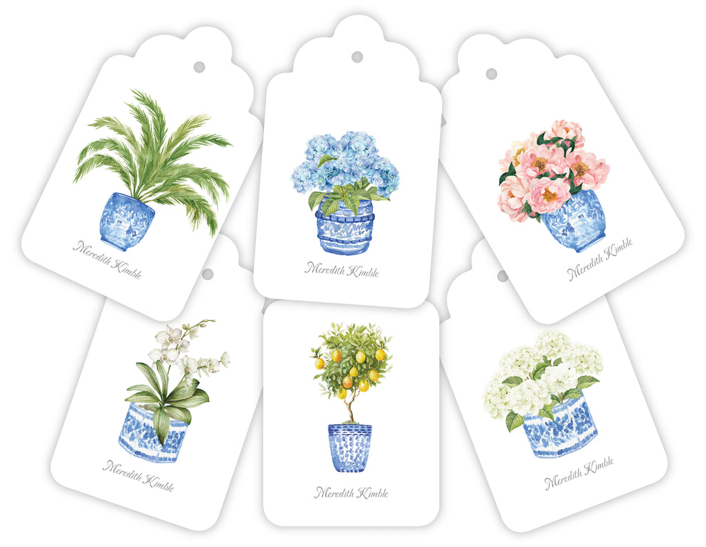 Botanical Gift Tags, Set of 20