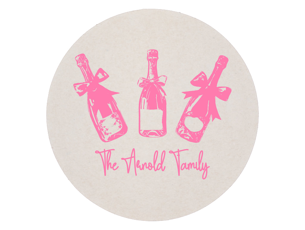Bottle Service Foil Stamped Coasters