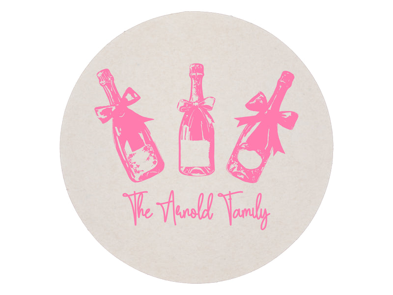 Bottle Service Foil Stamped Coasters