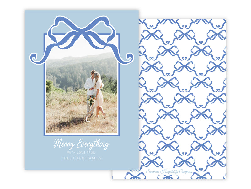 Trellis Bows Holiday Card