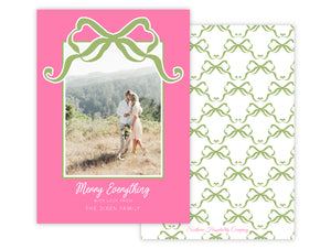 Trellis Bows Holiday Card