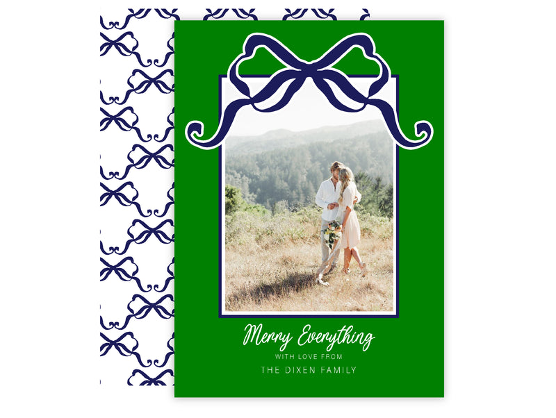 Trellis Bows Holiday Card