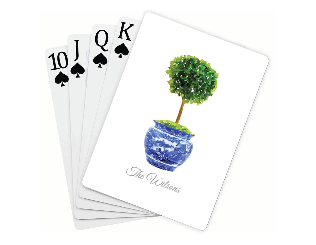 Boxwood Topiary Playing Card Deck