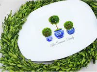 Boxwood Topiary Shatterproof Platter