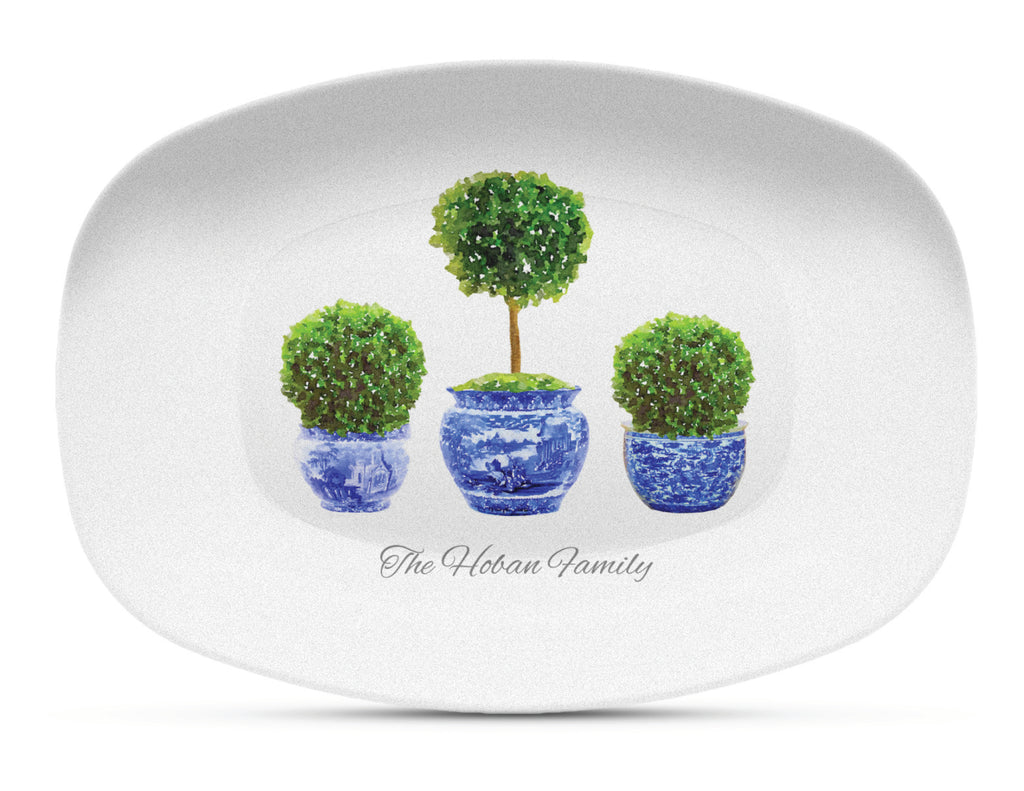 Boxwood Topiary Shatterproof Platter