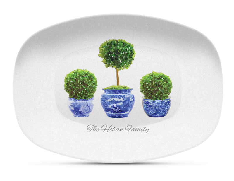 Boxwood Topiary Shatterproof Platter