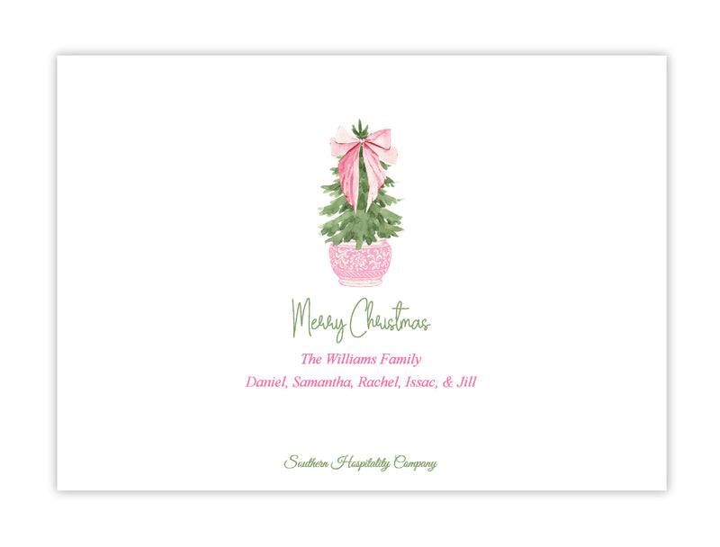 Carnation Christmas Holiday Card