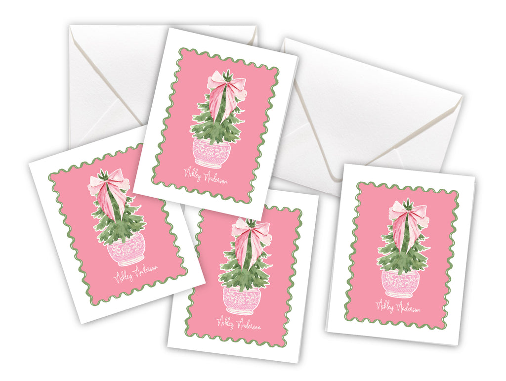 Carnation Christmas Enclosure Card