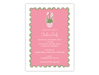 Carnation Christmas Invitation