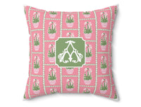 Carnation Christmas Personalized Pillow