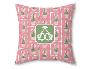 Carnation Christmas Personalized Pillow