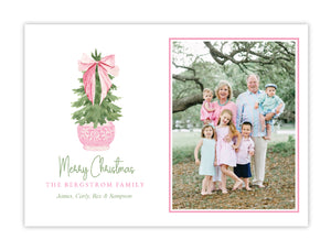 Carnation Christmas Tree Holiday Card