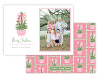Carnation Christmas Tree Holiday Card