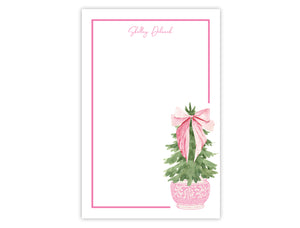 Carnation Christmas Tree Notepad