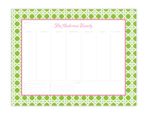 Carnation & Lime Weekly Planner