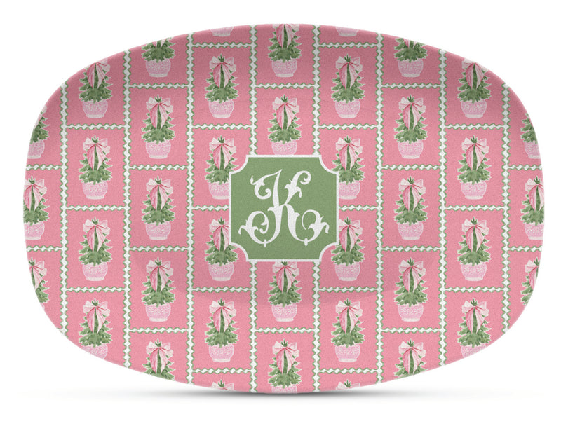 Carnation Christmas Shatterproof Platter
