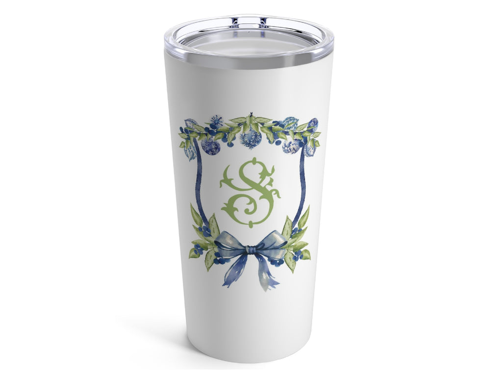 Chinoiserie Berry Crest 20oz Tumbler