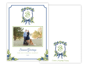 Holiday Card: Chinoiserie Berry Wreath