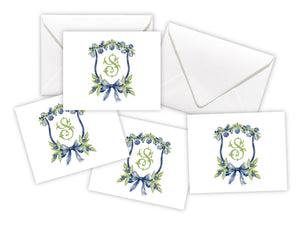 Chinoiserie Berry Crest Enclosure Cards