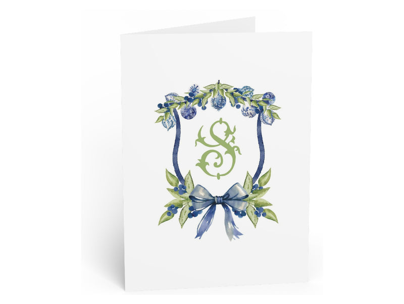 Chinoiserie Berry Crest Stationery