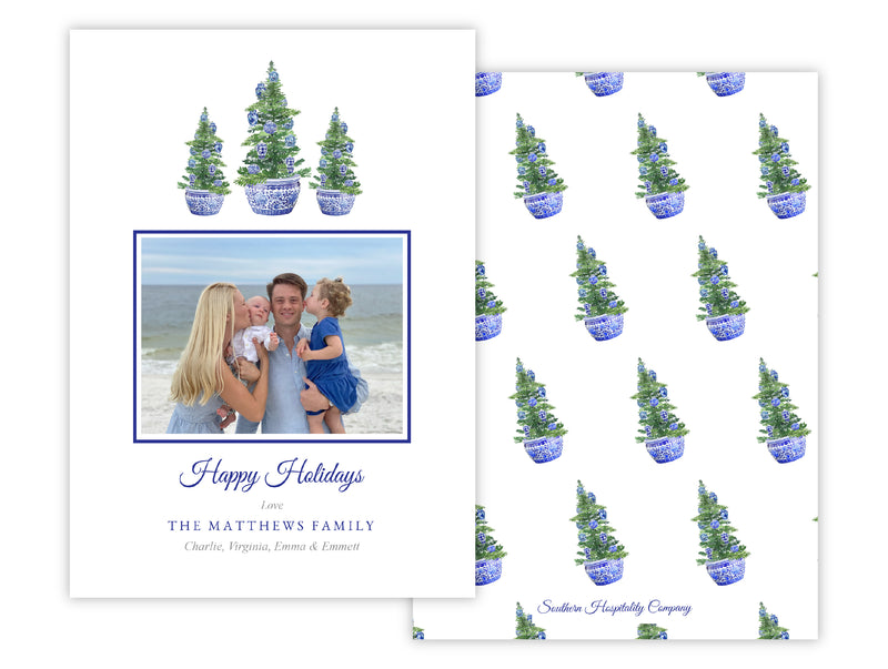 Chinoiserie Tree Holiday Card