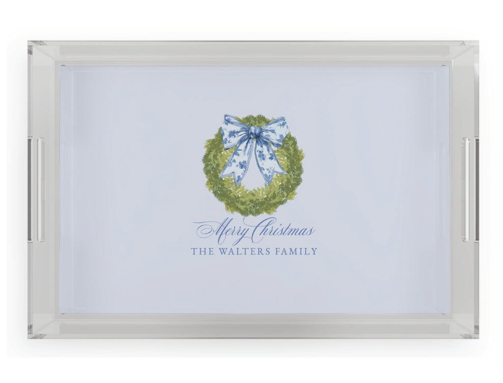 Chinoiserie Cypress Acrylic Serving Tray