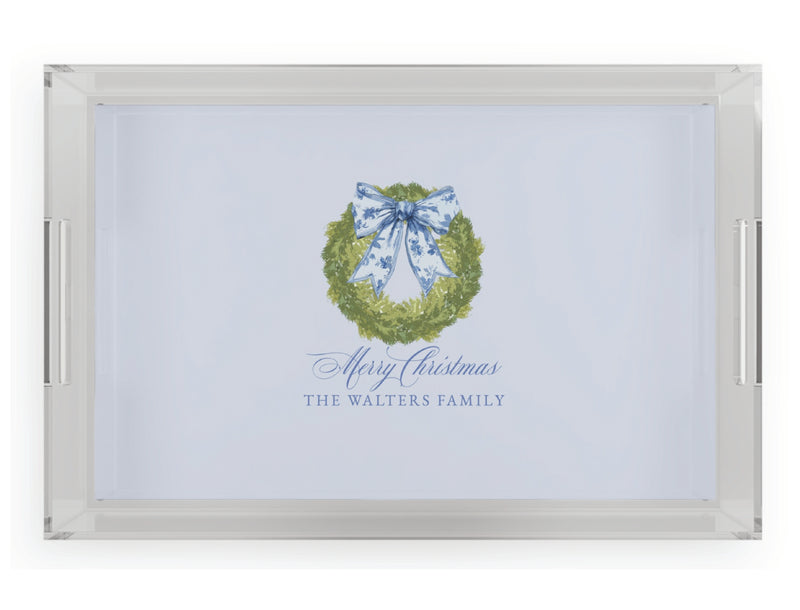 Chinoiserie Cypress Acrylic Serving Tray