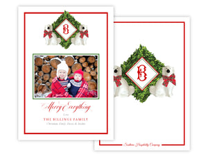 Holiday Staffies Holiday Card