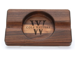 Men's Classic Wood Double Cigar Ash Tray