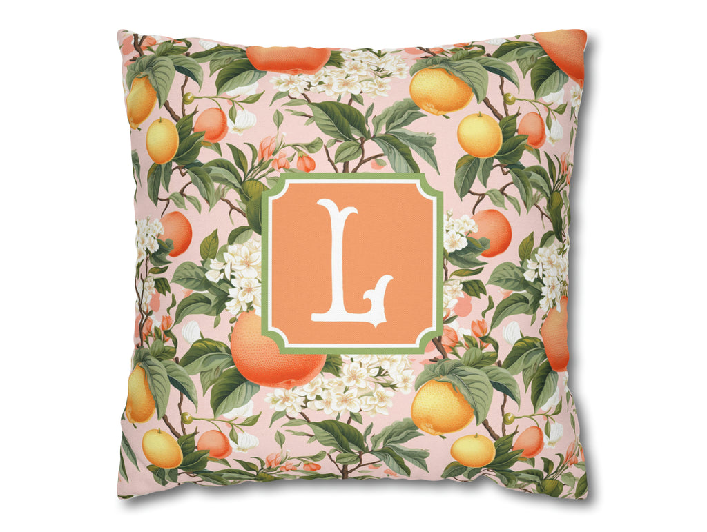 Citrus Blooms Personalized Pillow