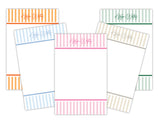 Country Club Stripe Notepad