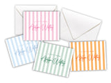 Country Club Stripe Enclosure Cards