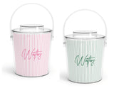 Country Club Stripe Acrylic Ice Bucket