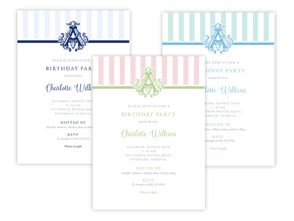 Coastal Cabana Invitation