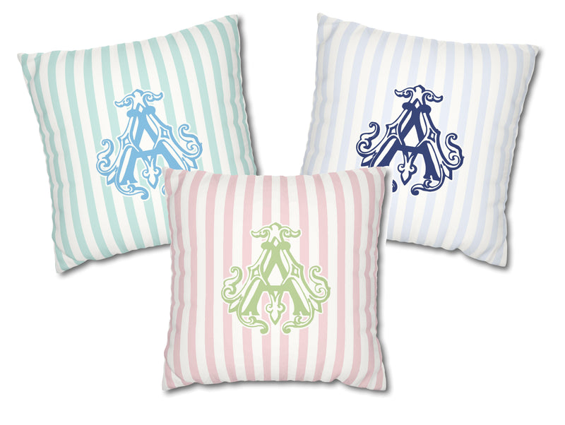 Coastal Cabana Personalized Pillow