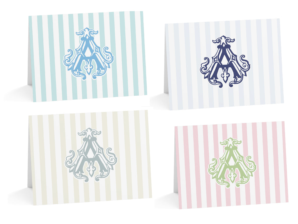Coastal Cabana Fold-Over Stationery