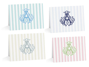 Coastal Cabana Fold-Over Stationery