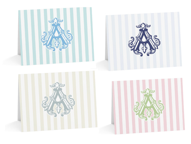 Coastal Cabana Fold-Over Stationery