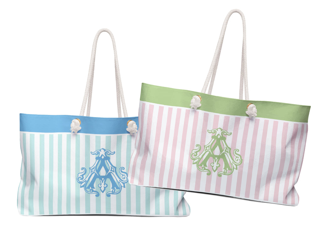 Coastal Cabana Weekender Tote