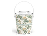 Coastal Palms Acrylic Ice Bucket